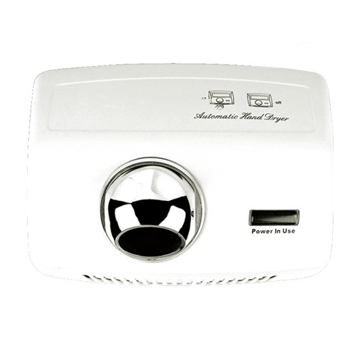White Large Power Efficient Automatic Hand Dryer