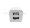Alta calidad EE. UU. Plug 5 V 2.1 / 1A Dual USB AC USB Cargador adaptador de corriente de pared para ipad iPhone Samsung HTC teléfonos celulares