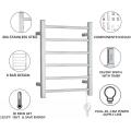 6 Aluminum Wall Mounted Heated Towel Racks