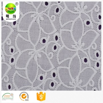 100% organic african white cotton lace fabrics for cloths