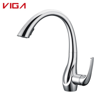 Newest Design Kitchen Faucet Single Lever Brass Chrome Sink Faucet