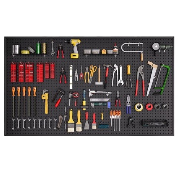 Stainless Steel Tool Wall Rack Organizer Plate Hole Storage Shelf