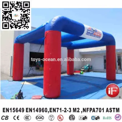Outdoor portable inflatable car wash garage tent