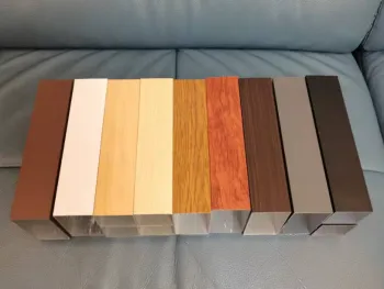 Color wood aluminum square tube