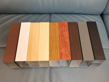 Color wood aluminum square tube