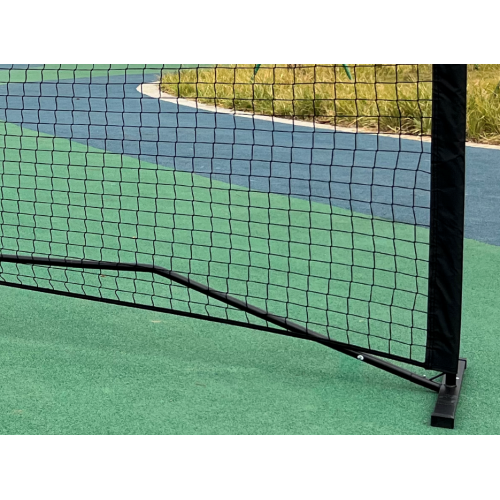 Portable pickle ball post with net