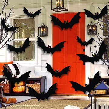 Halloween Bat Liontin dan Persediaan Dekorasi Hantu