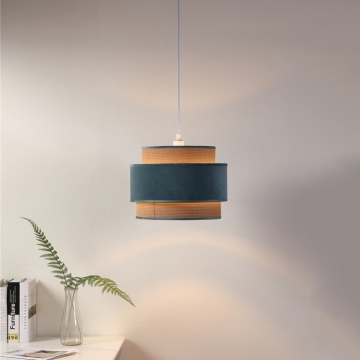Custom Green Modern Pendant Lamp: Unique Design for Living Room and Bedroom