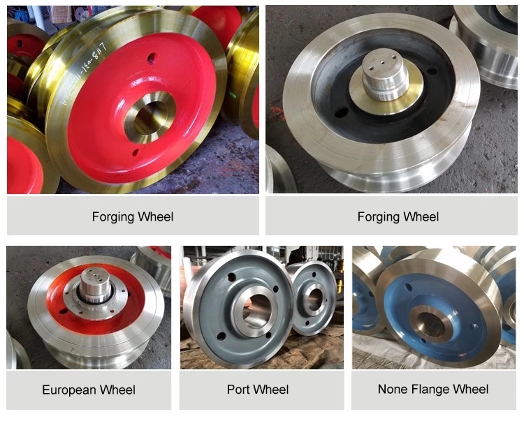 Forged crane wheel for bridge crane