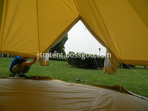 Canvas Cotton Bell Tent with furniture