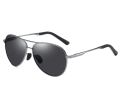 Ny mode silver ramflygare solglasögon för män