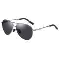 Novos óculos de sol Aviator Silver Frame Aviator para homens
