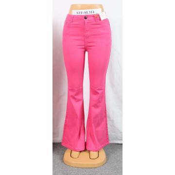 Slim stilvolle hoch taillierte Flare-Jeans