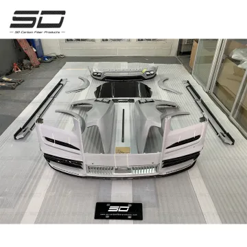 MSY Style Full Set Carbon Fiber Body Kit for Rolls Royce Cullinan: Front and Rear Bumper Upgrade