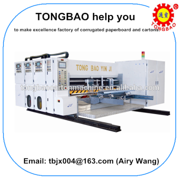 corrugated carton high speed flexo printing slotting machine