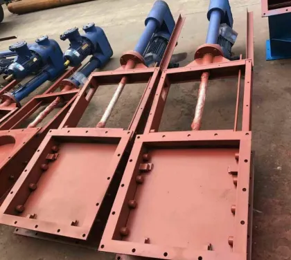 Manual actuated knife gate valve