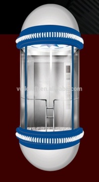 German motor and control system panoramic passenger elevator
