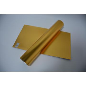 Brush Metal Golden Color PETG Film décoratif