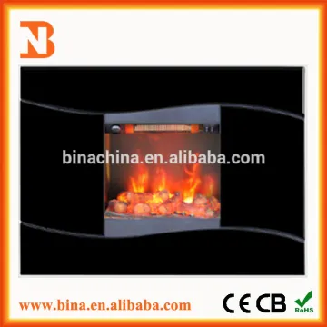 wall mounted Air purification Decor flame effect electric fireplace heater
