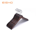 EISHO Wooden Dark Walnut Hangers Wholesale