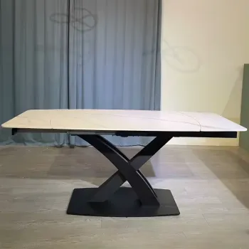 Modern Luxury Nordic Folding Ceramic Dining Table with First-Class Powder Coating