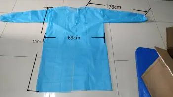 disposable non-woven isolaton gown