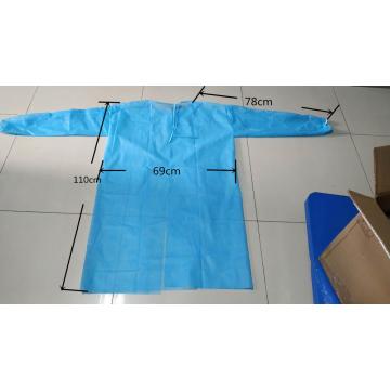 disposable non-woven isolaton gown