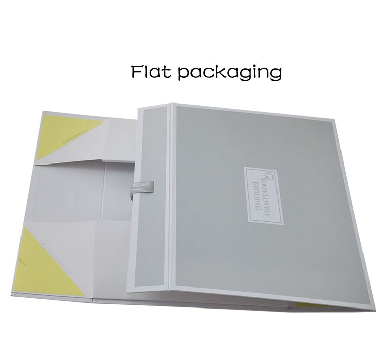 Ribbon Closure Customized Gift Card Box Clothing Box