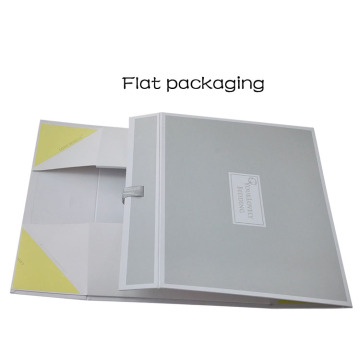 Ribbon Closure Customized Gift Card Box Clothing Box