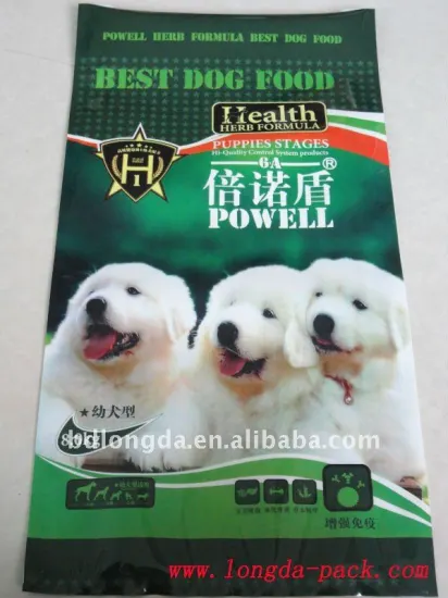 High barrier pet food bag with ziplock Plastic bag for 15/20kgs dry dog food