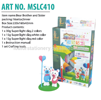 loufor air dry polymer clay super light modeling clay diy toys