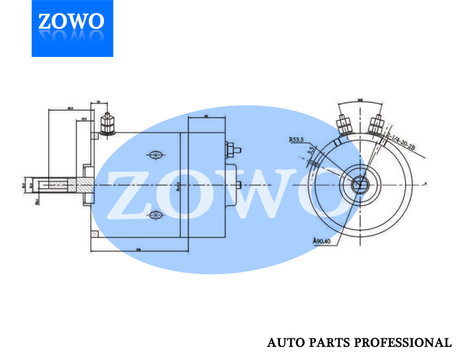 Phjd001 Dc Motor 12v 1 8kw 2500rpm