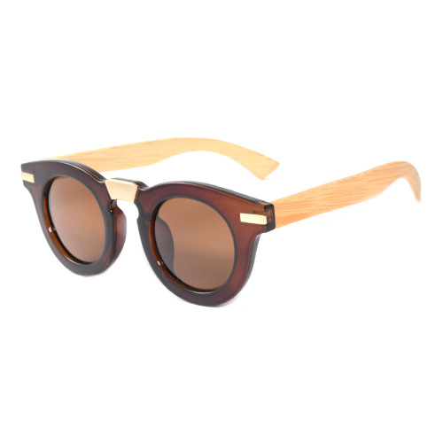 Round Wooden Sunglasses For Men