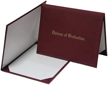 Custom Gold Stamping Leather Diploma Folder