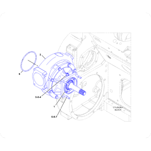 Petrol Engine Water Pump Assembly 381-7226/3817226