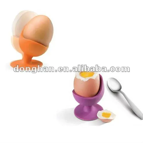 creative ceramic egg cup with spoon