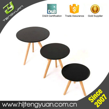 Supplier Heat Resisting Wood MDF Round Small Coffee Table