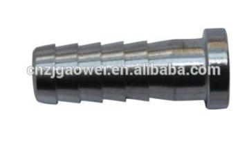 precision cnc machined parts, stainless steel plug 1/4 barb