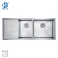 Double Bowl Undermount Sink Stainless Steel With Drainboard