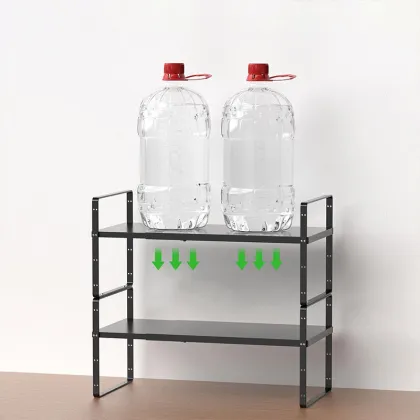 Metal double layer storage rack