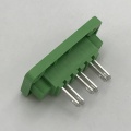 Green through wall male electric plug-in terminal block