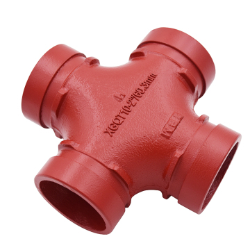 China Factory Sale: OEM Industrial Equipment Accessories - Ductile Iron Grooved Pipe Fittings including Grooved Cross Reducing