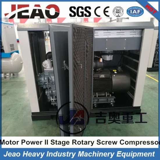 AC Power 37kw/50HP Source and Oil Lubrication Screw Style Air Compressor