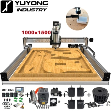 1015 Kit completo CNC de chumbo: 1000 mm x 1500mm Máquina de roteador para escultura e gravura