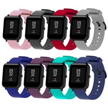 Silicone Smart Watch Band for Xiaomi Amazfit Bip S/U/Pro/GTR & Huami Amazfit GTS 2