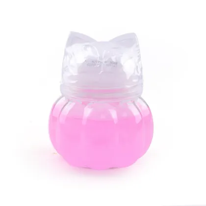 1 Dollar Item: Colorful Crystal Mud Clear Slime Kit - DIY Transparent Jelly Slime with Pumpkin Bottle Packing