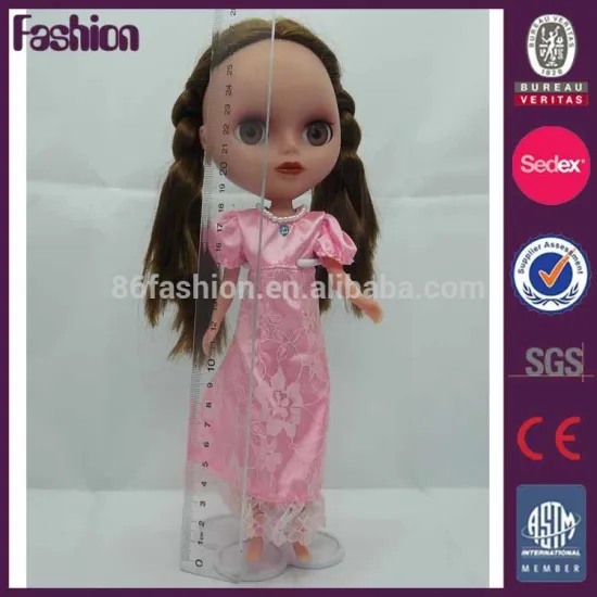 Special cute personalised custom long hair plush doll