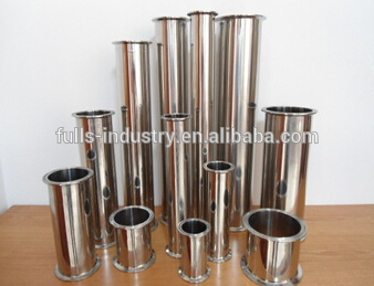 sanitary stainless steel 304/316L pipe spool with tri ferrules