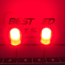 5mm 赤色スルーホール LED 620nm 45 度