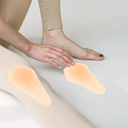 Hot Sale Self-Adhesive Silicone Knee Pads for Skier Protection